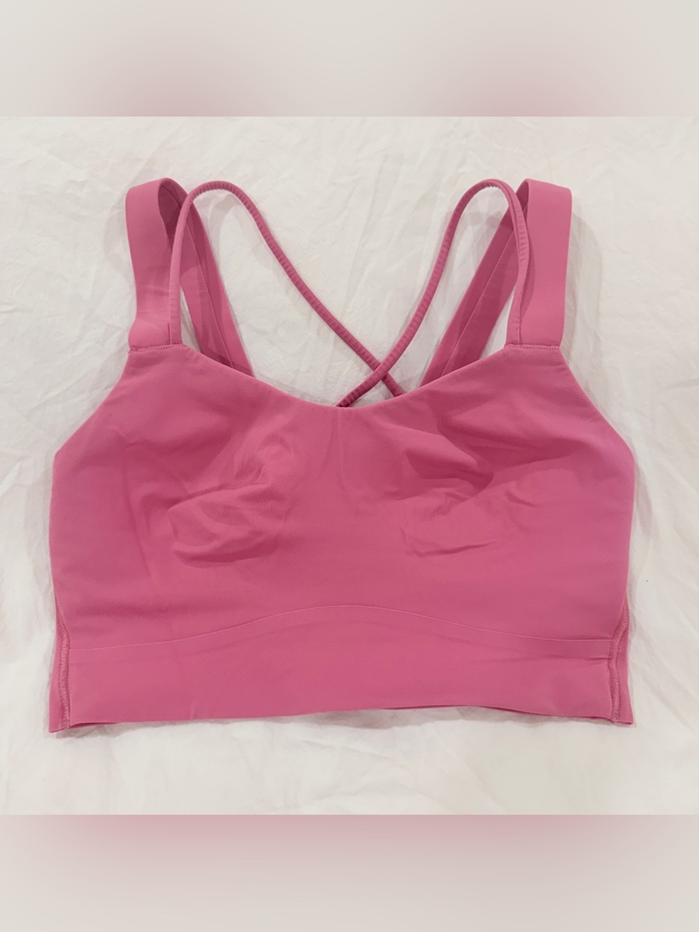 Lululemon Like a Cloud Longline Bra D/DD Cup pink blossom (size 6)